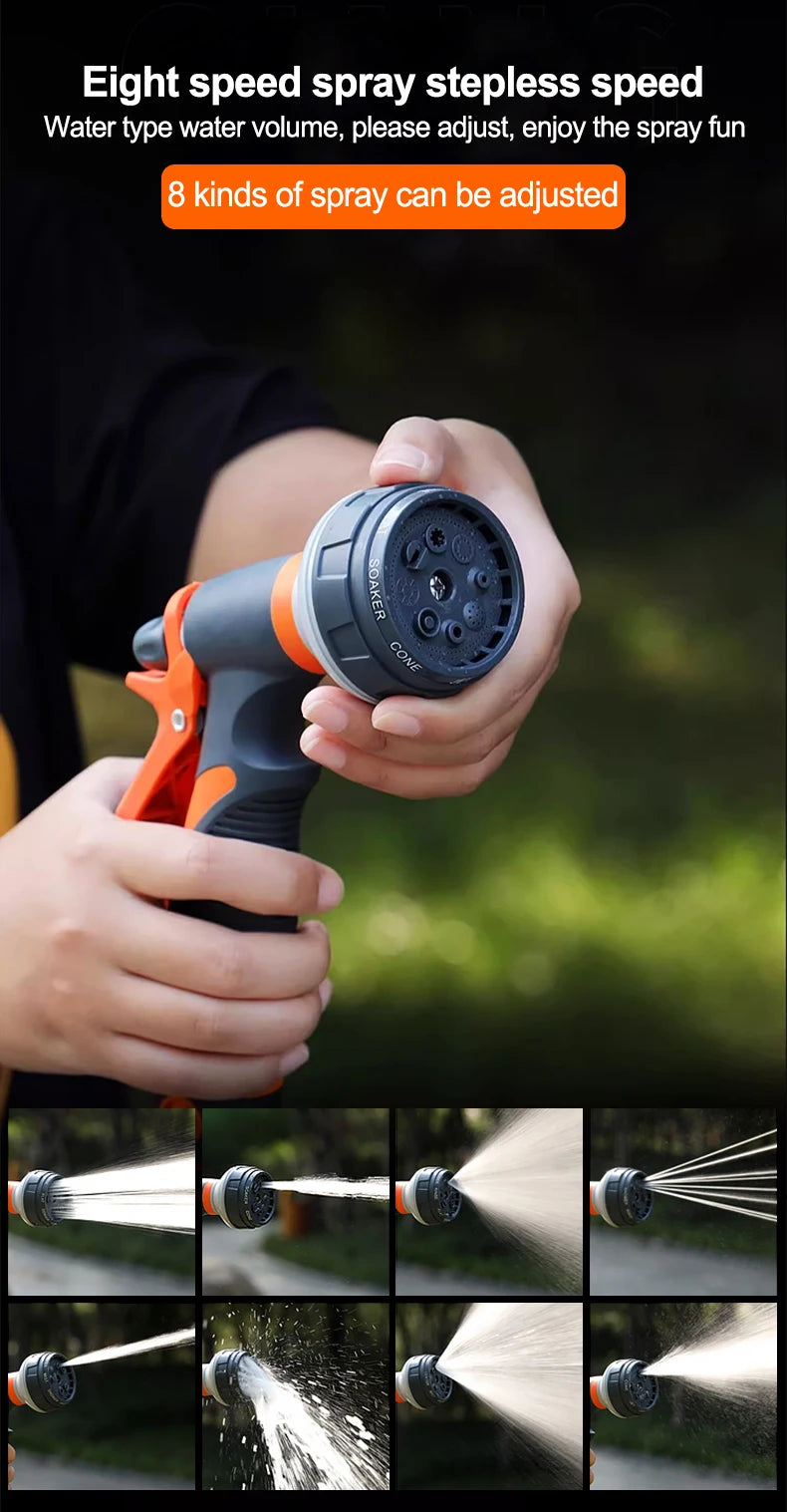 Car wash gun Spray Lawn Watering Multi-Function Car Wash High Pressure Durable Hand-Held Tools Hose Sprinkle Nozzle Garden