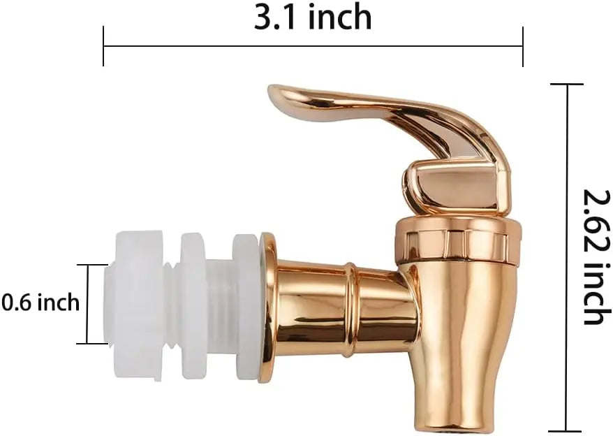 Food Grade Electroplated Plastic Beverage Faucet Cans Juice Dispenser Containers Bucket Tap Switch Valve for Home Bar Use