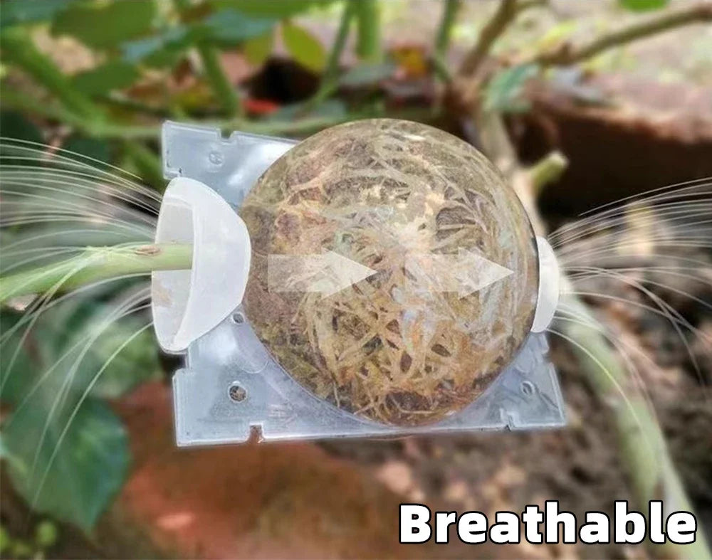 5/8/12cm Air Layering Pods Plant Rooting Ball High Pressure Propagation Root Grow Box Graft Breeding Case Planting Nursery Pot