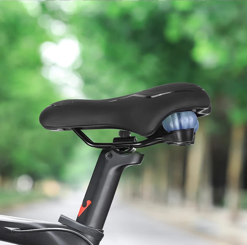 WEST BIKING MTB Bike Bicycle Saddle Rail Hollow Breathable Absorption Rainproof Soft Comfortable Sponge Casual Road Cycling Seat
