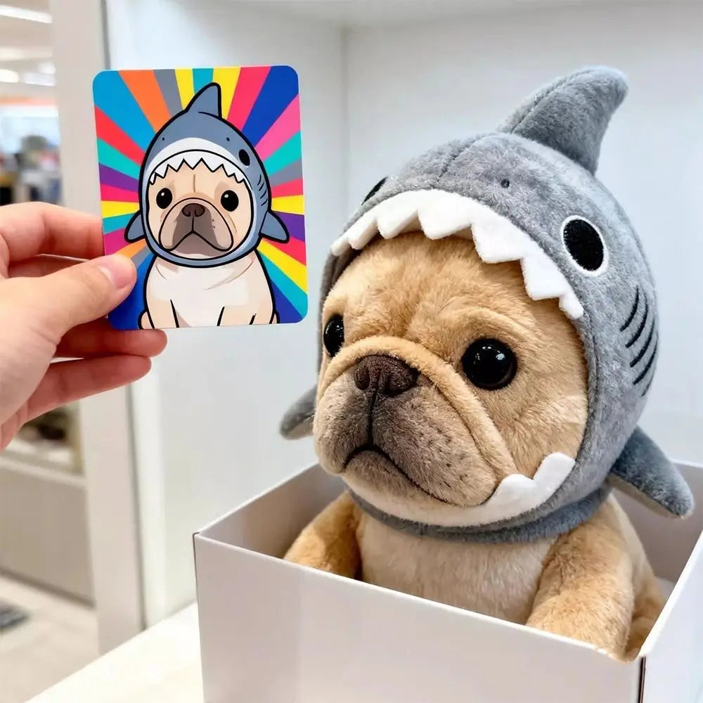 Funny Adjustable Cat Shark Headdress Warm Soft Cat Decorative Hat Cute Cartoon Cat Warm Hat Cosplay Party
