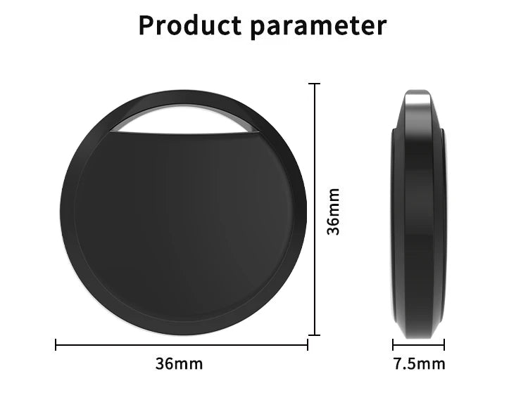 1/4 Pack Smart Tag for Apple Find My – Bluetooth Item Tracker with Left Behind Alert & Loud Beep for Keys Wallet Luggage Finder