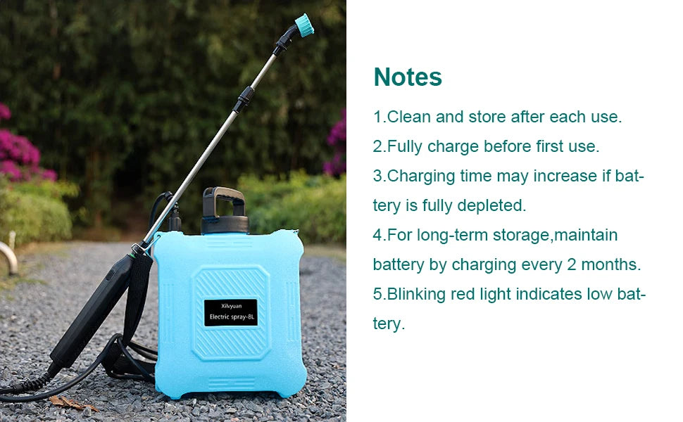 Portable Multi-purpose High Pressure Disinfection Spraying Machine Ultra Long Endurance Electric Sprayer for Farms Orchard 5L/8L