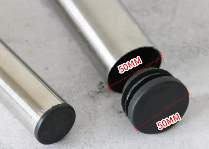 PE Plastic Black Round Pipe Plug 12 14 16 19 20 22 25 28 30~76mm Chair Non-Slip Foot Pads Sealing Cover 2-20pcs