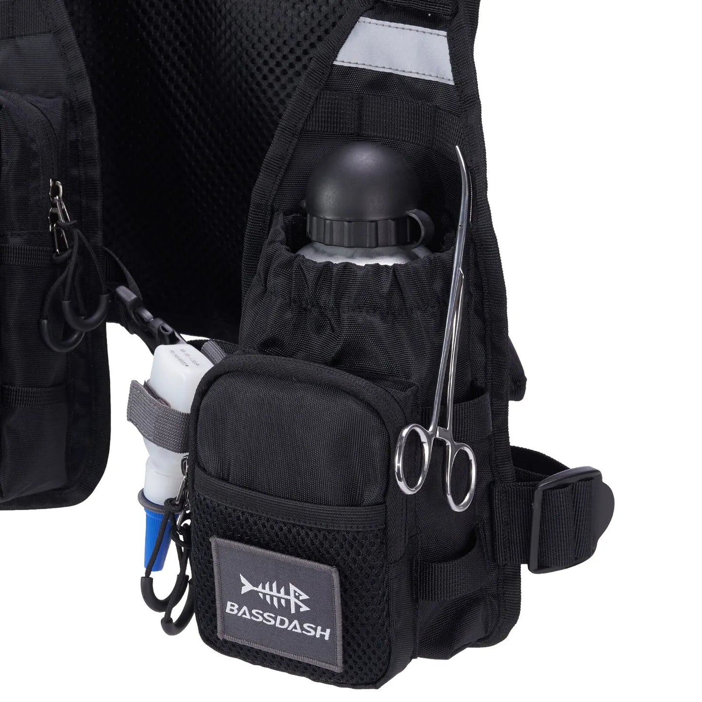 Bassdash FV08 Ultra Lightweight Fly Fishing Vest for Men and Women Portable Chest Pack One Size Fits Most