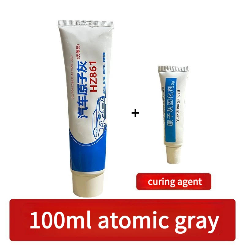 Automotive fast-drying atomic gray curing agent car putty sheet metal gray dented high-temperature resistant special car paint