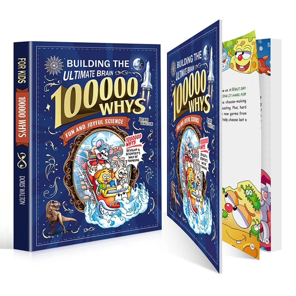 Children's Encyclopedia 100000 WHYS,Science Cartoon Book for Children Early Education STEM Learn,Extracurricular Reading for Kid