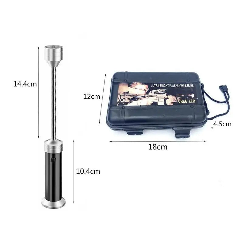 Double Head Grill Lights Heat Resistant Multifunctional Night Fishing LED Lamp For BBQ Super-Bright Flexible Portable Rotatable