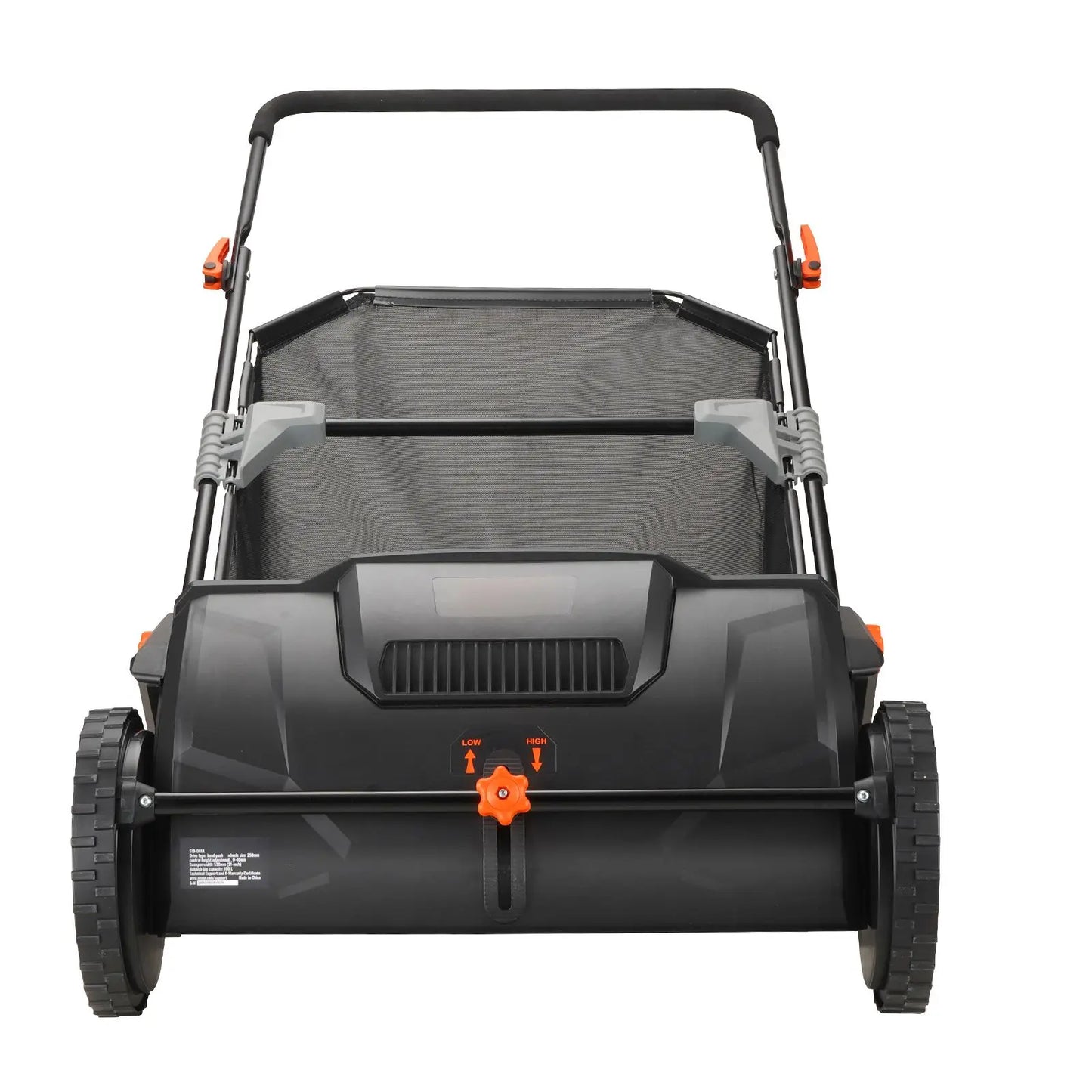 Push Lawn Sweeper 21 inch Heavy-Duty Thickened Steel Leaf And Grass Collector with Large 3.5 Cu Large Capacity for Easy Cleaning