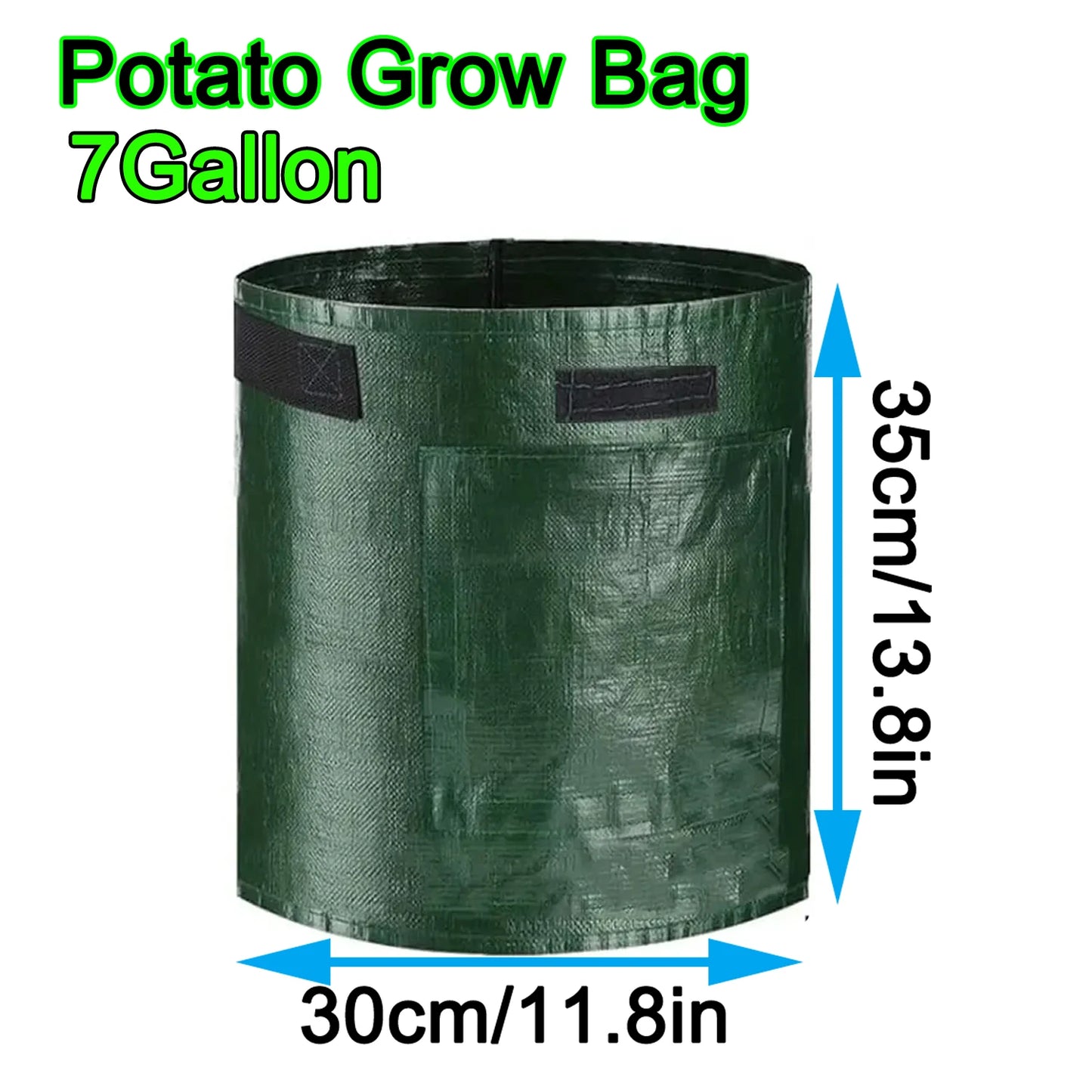 50PCS 7 Gallon Grow Bags for Vegetables Plants with Handles Pots for Plants Form for Garden Flower Pots for Outdoor &Living Room