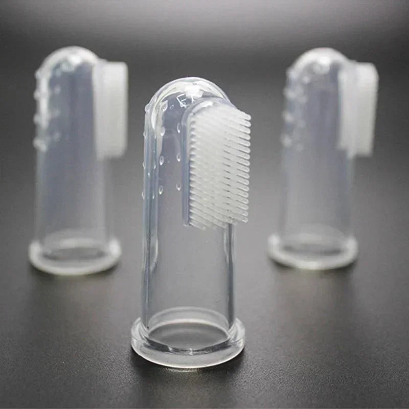 5pcs Super Soft Pet Finger Toothbrush Dog Brush Bad Breath Tartar Teeth Care Tool Dog Pet Supplies Cepillo Para Perro