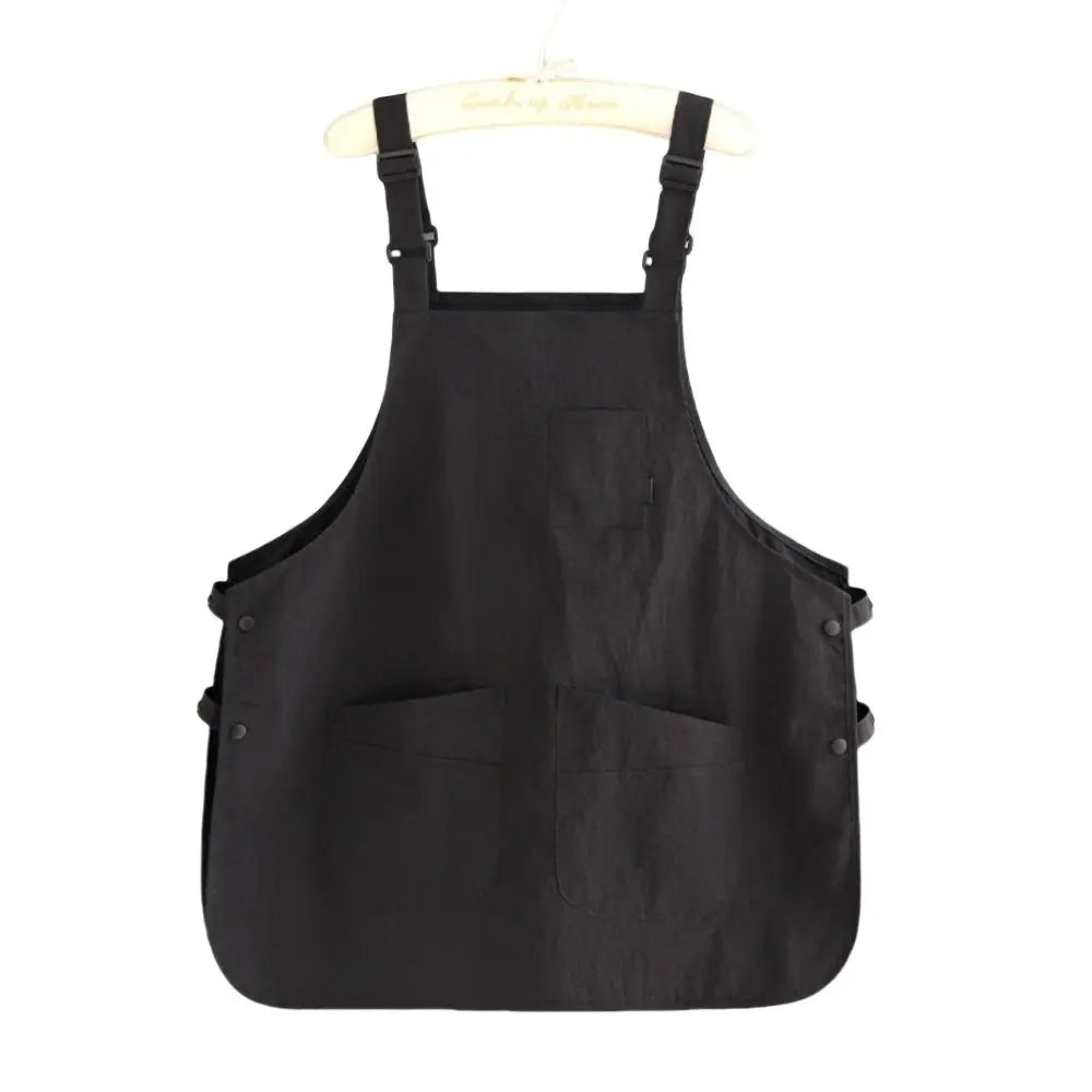 New Japanese Style Catering Workwear Apron Waterproof Stain Resistant Working Overalls Household Work Clothes for Cafe Barber