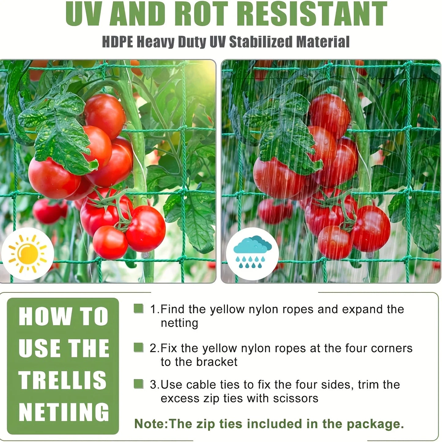 Hi-quality Nylon Garden Netting Loofah Morning Glory Flowers Vine Plants Climbing Net Cucumber Vine Grow Holder Brackets
