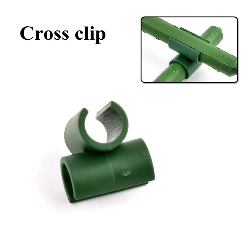 10PCS Plant Support Universal Plastic Clips Fixed Connector Pillars , 8/11/16/20mm Diameter Fastener Adjustable Accessories