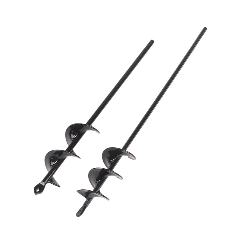 1 Pc Spiral Pole Auger Set Garden Planting Flowers Plant Supplies Loose Soil Digging Hole Metal Drill Bit Garden Power Tools