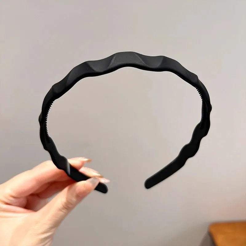 Solid Wave Plastic Hairband For Women Girls Sweet Hair Ornament Headband Hair Hoop Hair Band Fashion Hair Accessories