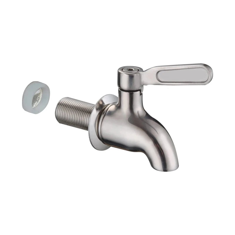304 Stainless Steel Wine Barrel Replacement Faucet, Beverage Juice Water Barrel Faucet, Glass Wine Jar Faucet, Coffee Spigot