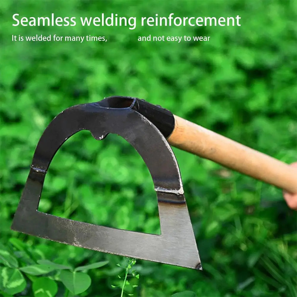 14-26CM Professional Weeding Hoe Handheld Hollow Hoe Thickened Manganese Steel Agricultural Weeding Hoe Planting Vegetable Garde