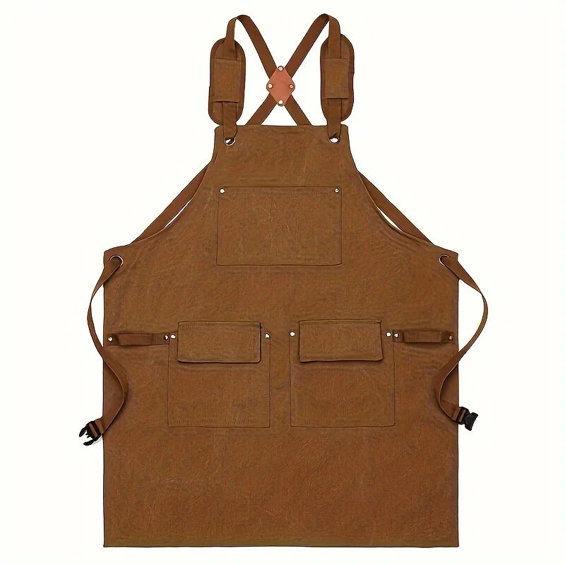 Good Thickened High Quality Cotton Canvas Summer Waterproof Apron Catering Shop Kitchen Home Gardening Commercial Waist Apron