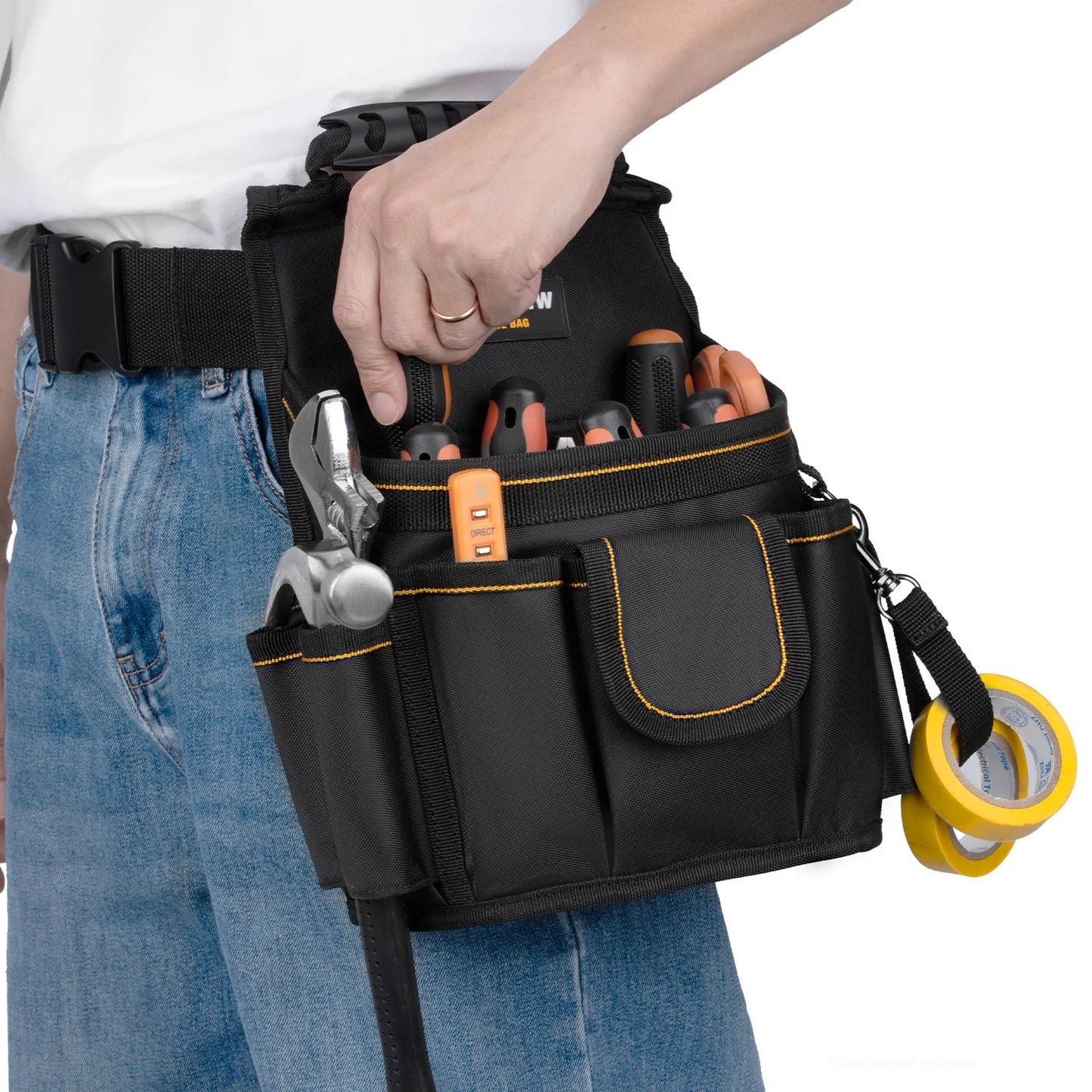 TkigznwTool Belt Bag 18 Pockets Tool Pouch