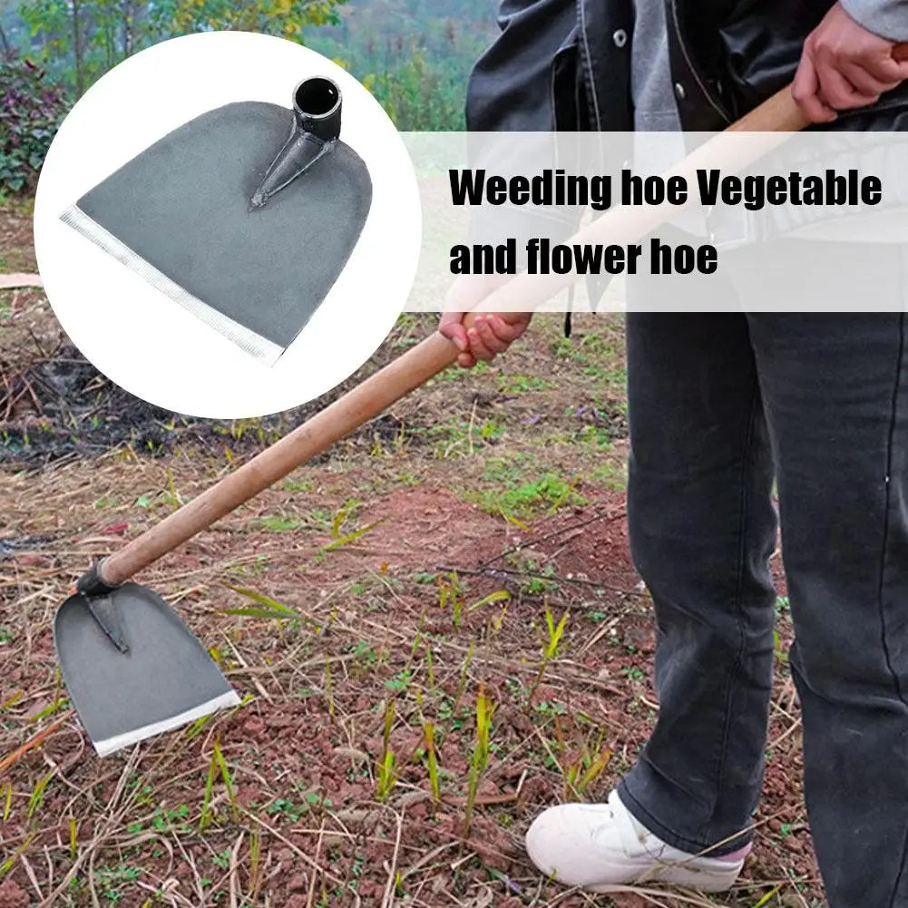 Thick Steel Weeding Hoe Outdoor Household Fast Weeding Soil Turning Flower Vegetables Planting Agricultural Gardening Tools