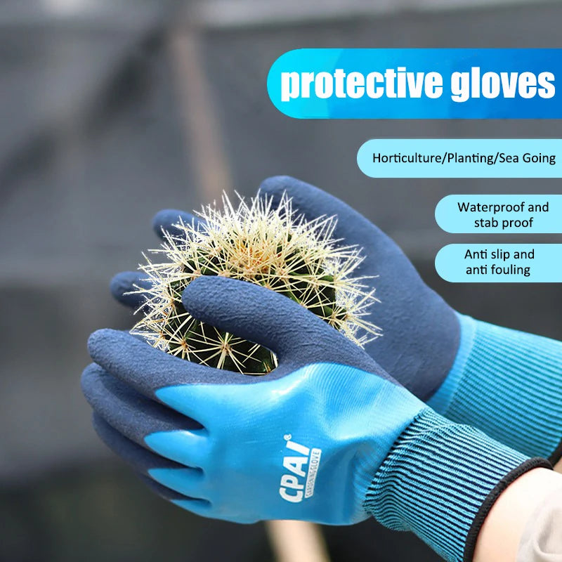 Anti-Stab Anti-Prick Waterproof Gardening Gloves for Rose Planting Weeding Digging Seaside Picking Florist Gardener