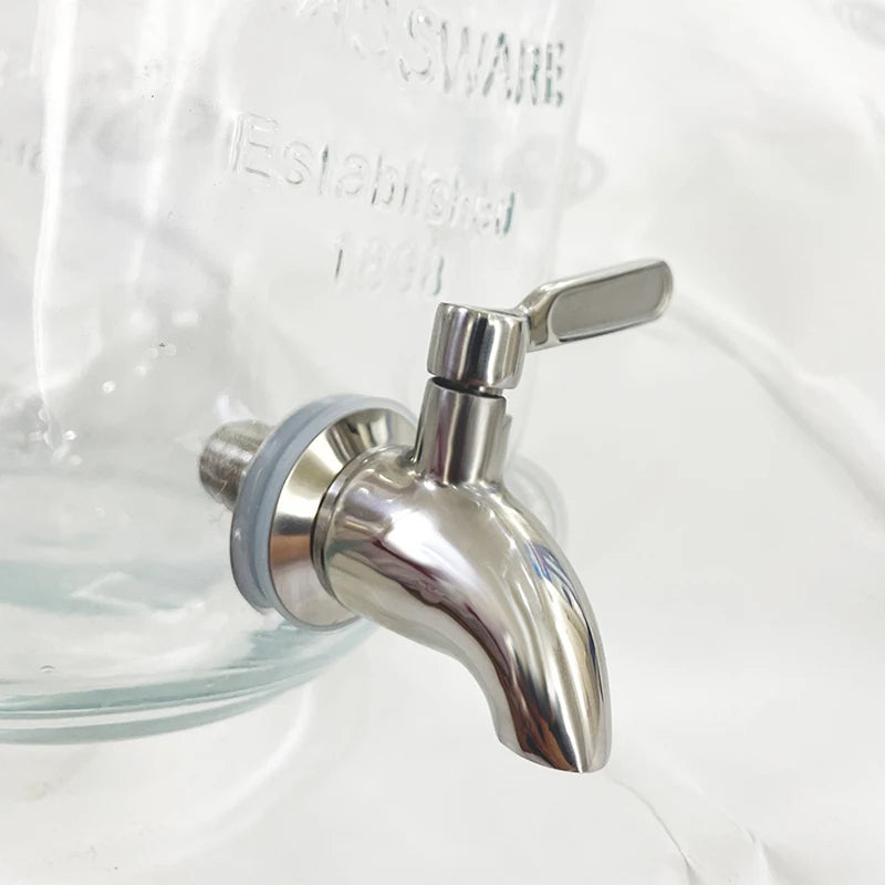 304 Stainless Steel Wine Barrel Replacement Faucet, Beverage Juice Water Barrel Faucet, Glass Wine Jar Faucet, Coffee Spigot