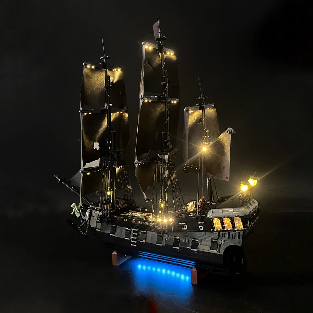 BYB LED Light Kit For LEGO 10365 Captain Jack Sparrow's Pirate Ship Building Blocks Decorative Lamp (Not Include Building)