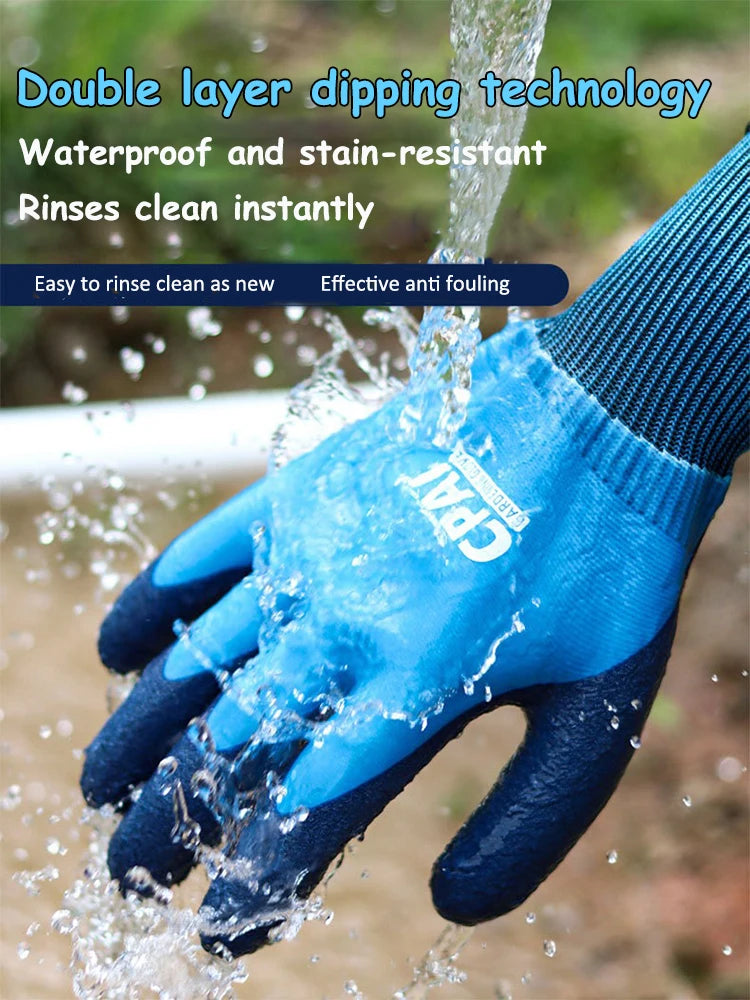 Anti-Stab Anti-Prick Waterproof Gardening Gloves for Rose Planting Weeding Digging Seaside Picking Florist Gardener