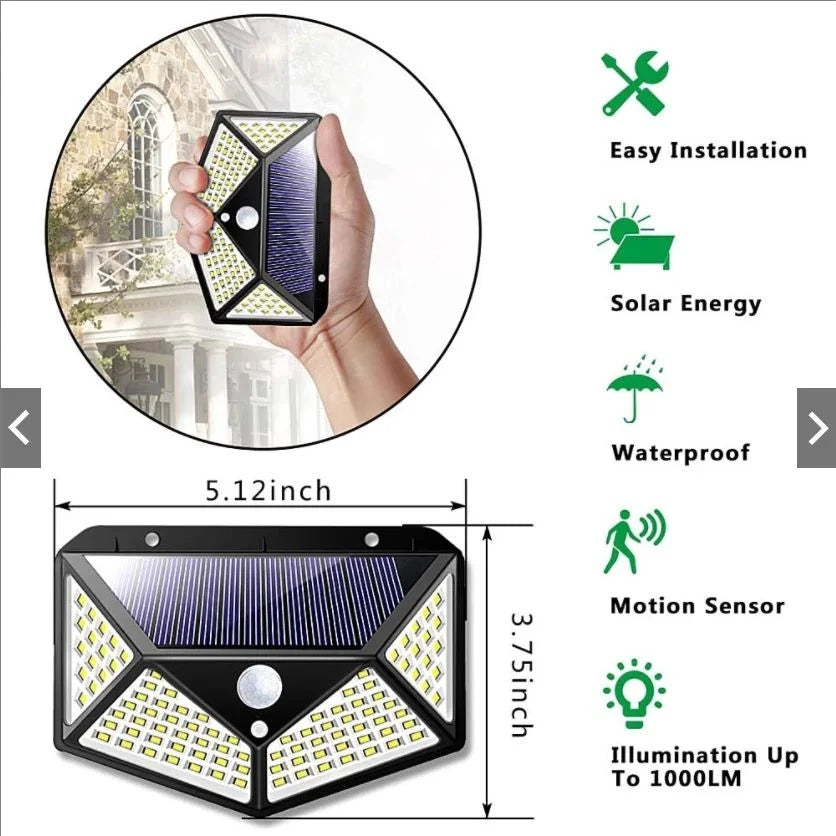 Multifunctional Solar Lamp Outdoor Garden Decoration Solar Led Light Waterproof Sunlight Powered Spotlight with Motion Sensor