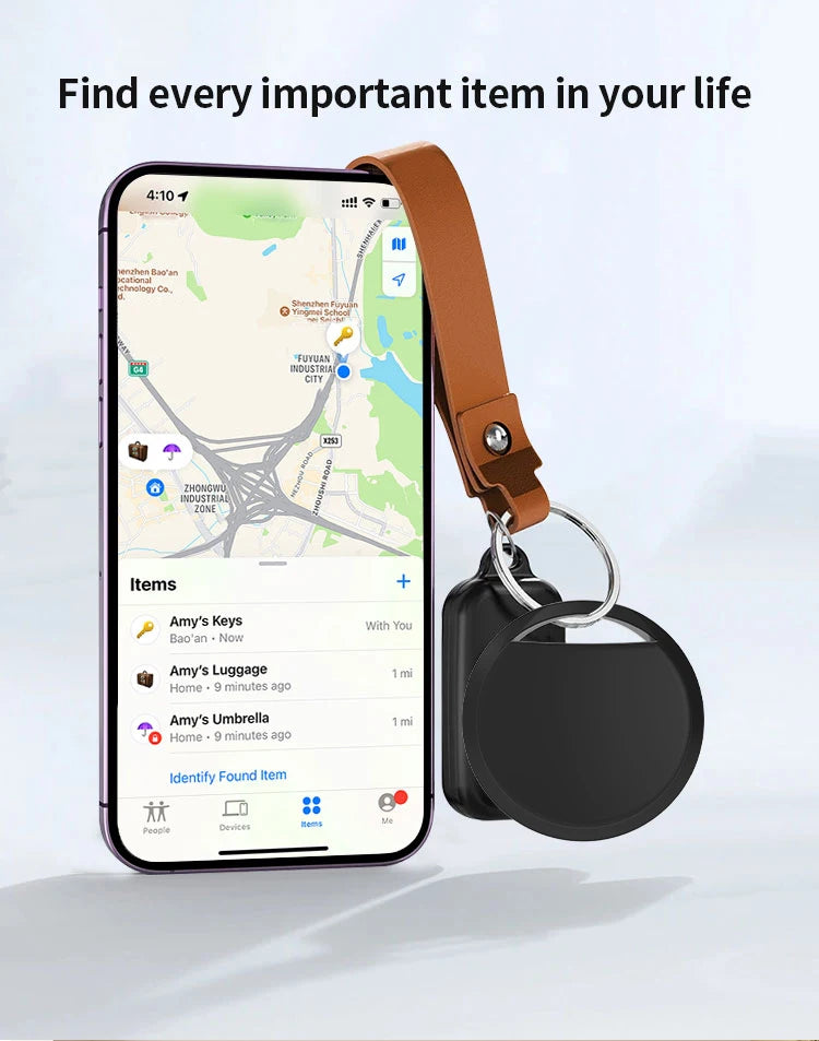 1/4 Pack Smart Tag for Apple Find My – Bluetooth Item Tracker with Left Behind Alert & Loud Beep for Keys Wallet Luggage Finder