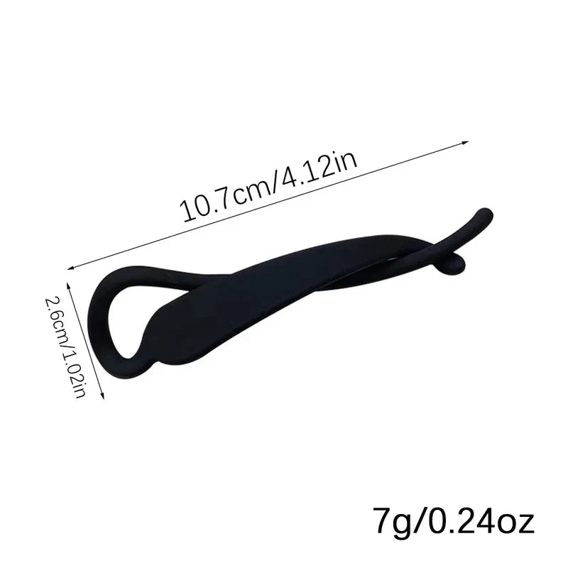 2pcs Simple Fashion Banana Clip Vertical Clip Ponytail Hair Clip Elegant Temperament Hair Accessories for Women to Wear