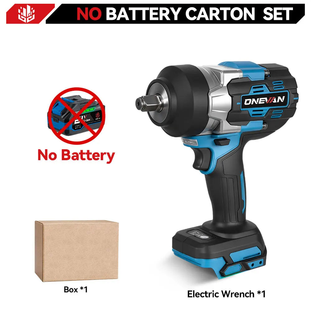 ONEVAN 2800N.M Brushless Cordless Electric Impact Wrench Power Handheld Screwdriver Car Repair Tool For Makita 18V Battery Pin
