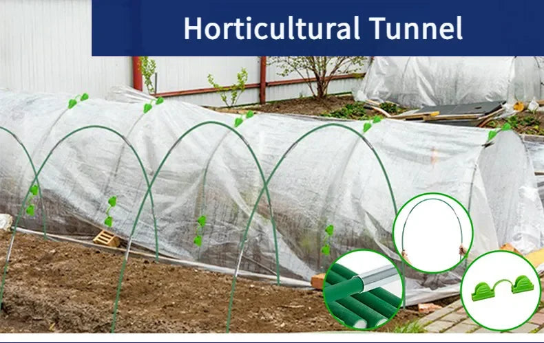 Gardening Small Arch Shed Support Frame Vegetable Garden Greenhouse Fiberglass Support Rod