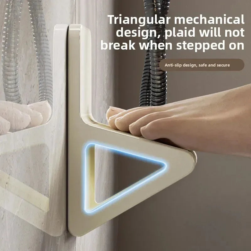 Perforation-free Bathroom, Easy-to-place Footstool, Tools for Cleaning The Body, and Bath Accessories for Foot Massage