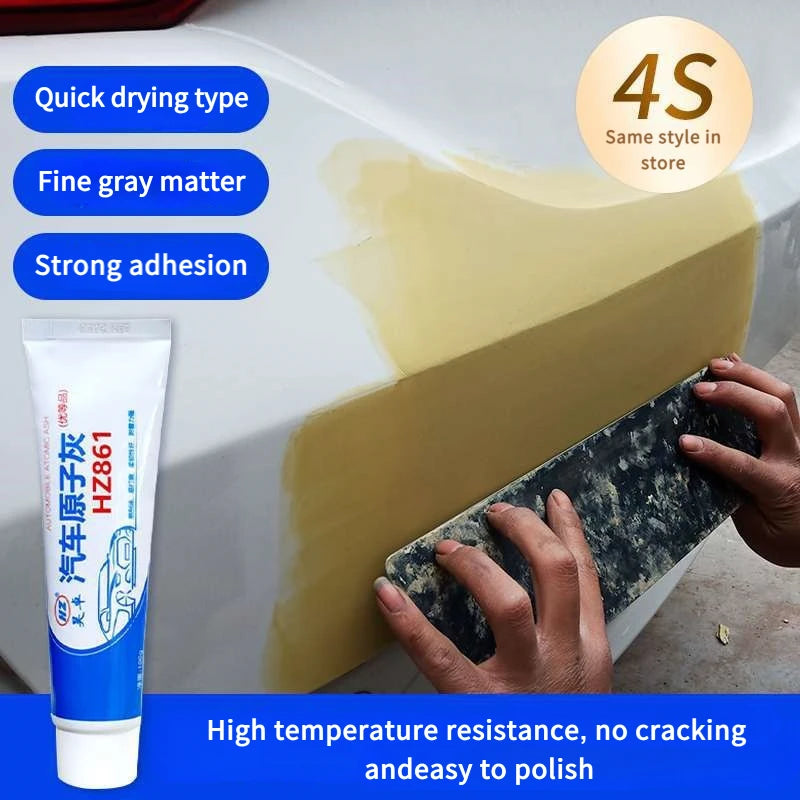 Automotive fast-drying atomic gray curing agent car putty sheet metal gray dented high-temperature resistant special car paint