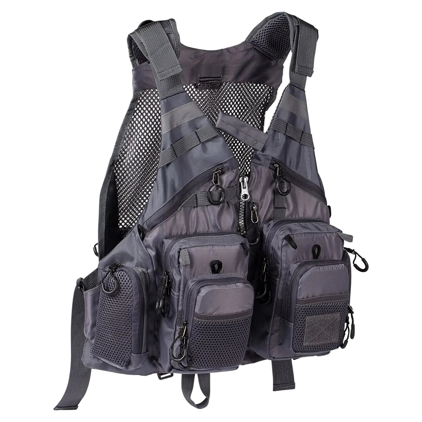Breathable Fishing Vest Outdoor Sports Mountaineering Hiking Cycling Adjustable Fly Fishing Swim Vest Fishing Tackle
