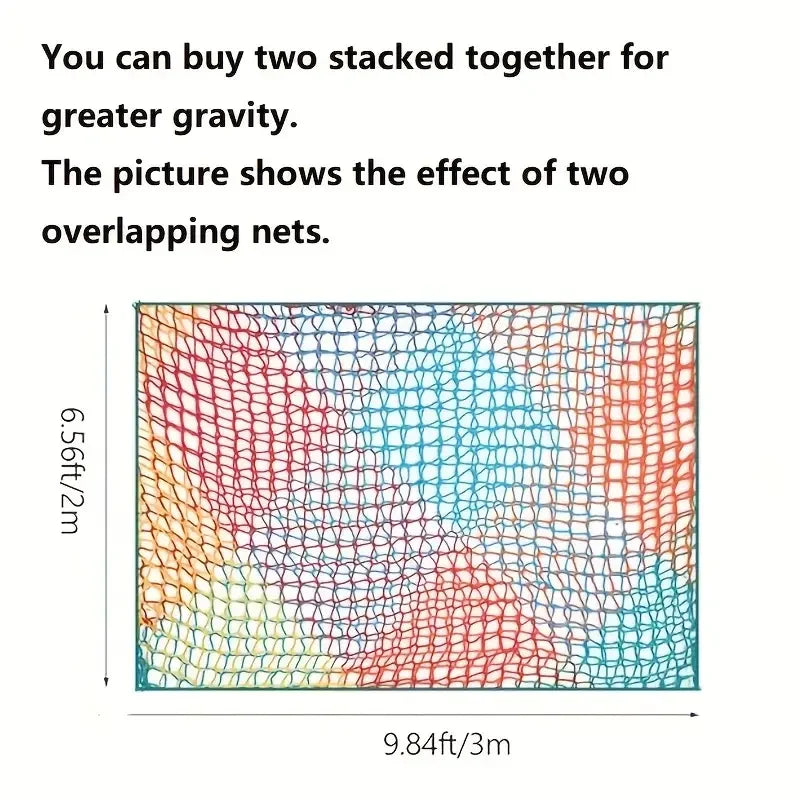 Colorful Nylon Mesh Child Safety Net Anti Falling Net Balcony Window Staircase Deck Football Field Fence Protection Baby Cat Dog