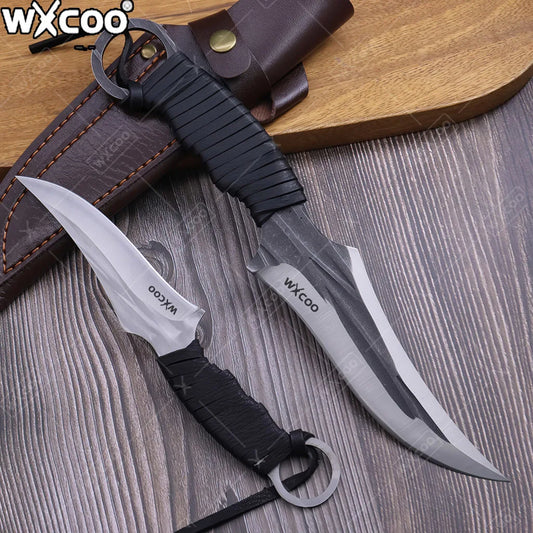 WXCOO Kitchen Knife Hand-Forged Butcher Cleaver BBQ Knife Stainless Steel Boning Knife Fruit Paring Cooking Kitchen Accessories