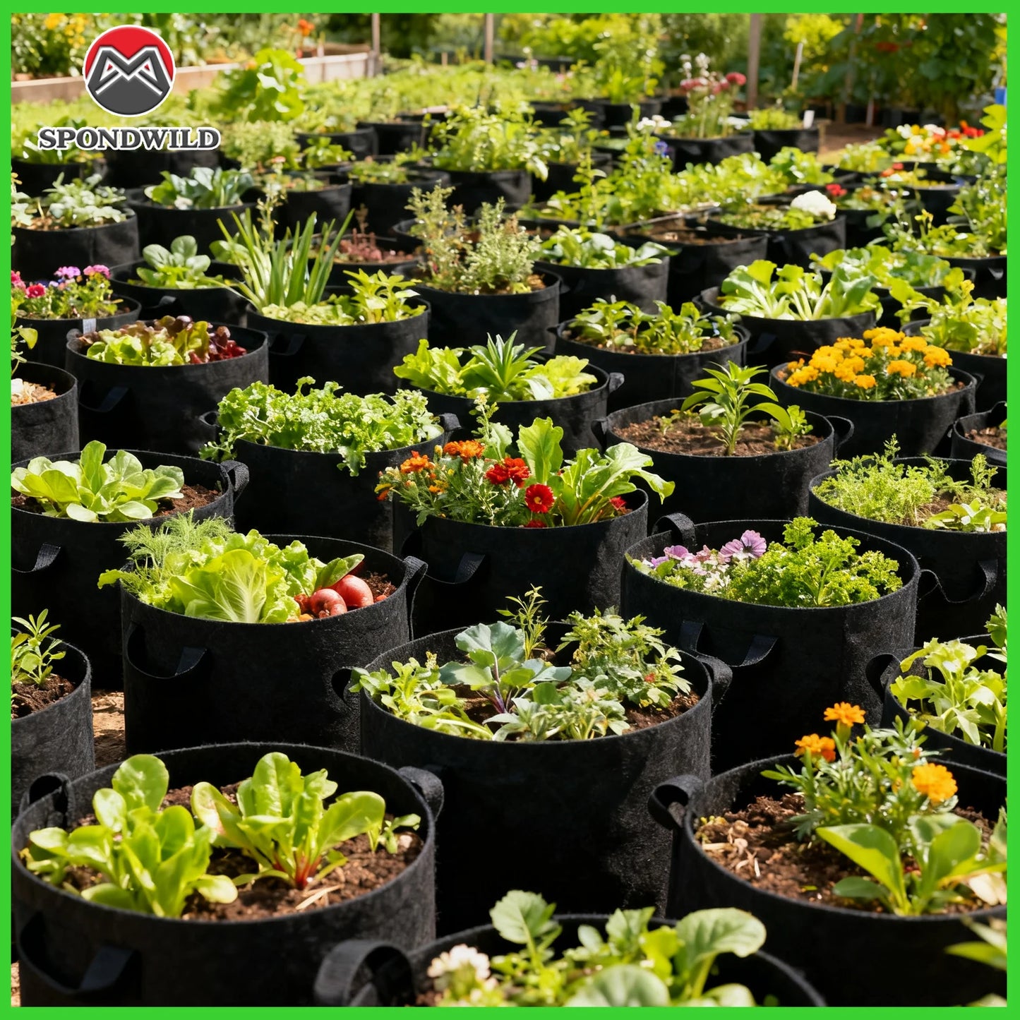 10 Gallon Grow Bags for Vegetable/Flower/Plant, 5 Gallon Aeration Fabric Pots with Handles Cloth Pots for Plants Garden Gift
