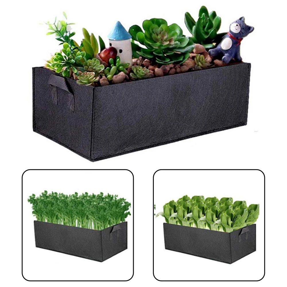 Garden Square Felt Growing Bucket Plant Growth Bag Multi-Functional Vegetable Plant Non-Woven Felt Growing Bag