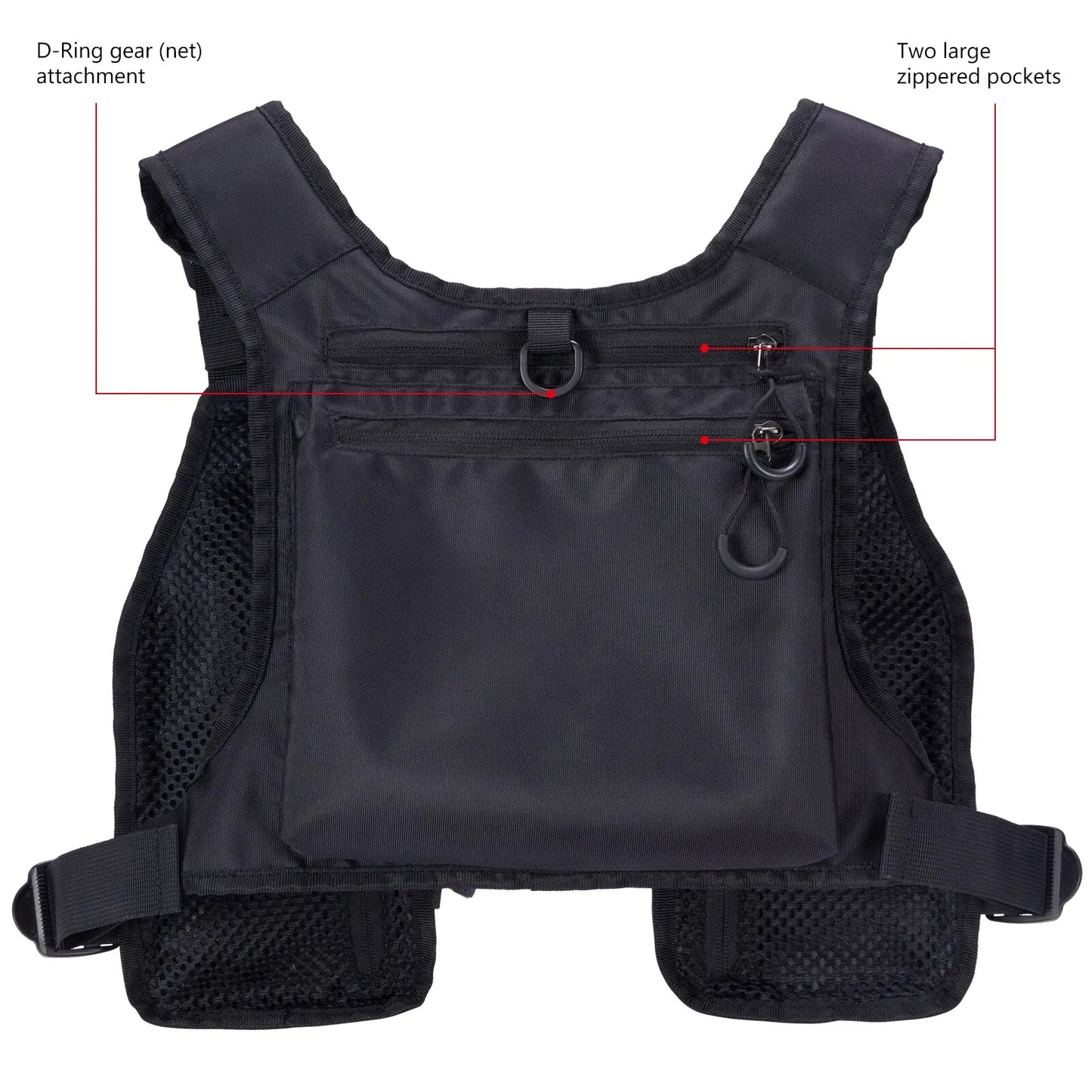Bassdash FV08 Ultra Lightweight Fly Fishing Vest for Men and Women Portable Chest Pack One Size Fits Most