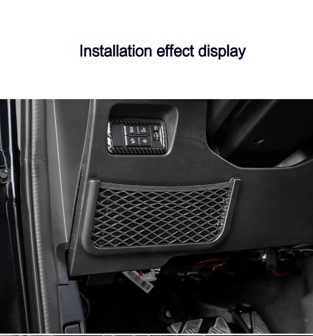 Car Organizer Mesh Storage Bag Net Pocket Mobile Phone Holder Multi Function Car Storage Net for RV Truck SUV Car Accessories