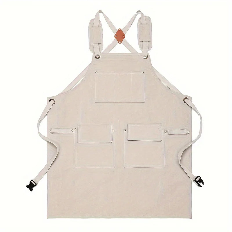 Good Thickened High Quality Cotton Canvas Summer Waterproof Apron Catering Shop Kitchen Home Gardening Commercial Waist Apron
