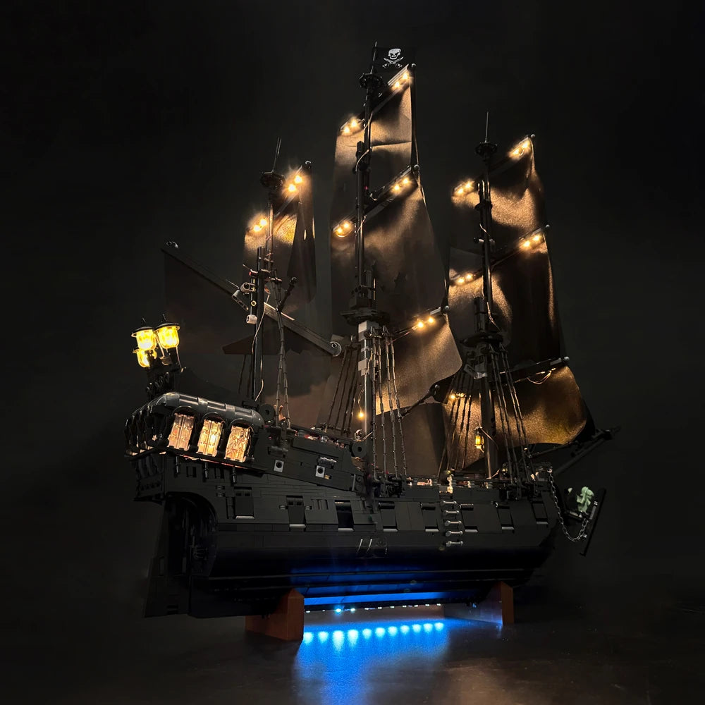 BYB LED Light Kit For LEGO 10365 Captain Jack Sparrow's Pirate Ship Building Blocks Decorative Lamp (Not Include Building)