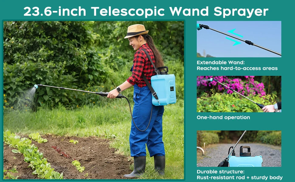 Portable Multi-purpose High Pressure Disinfection Spraying Machine Ultra Long Endurance Electric Sprayer for Farms Orchard 5L/8L