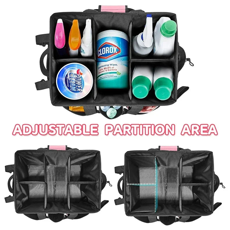 Multifunctional Tool Bag Cleaning Tools Storage Bag Waterproof and Wear-Resistant Large Capacity Oxford Cloth Storage Bags