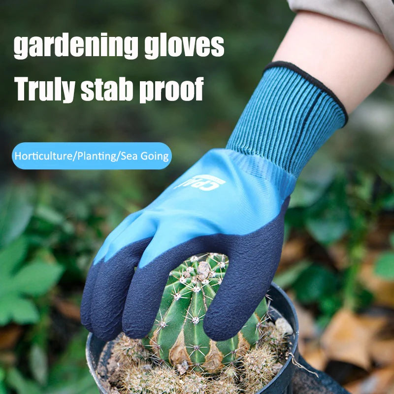 Anti-Stab Anti-Prick Waterproof Gardening Gloves for Rose Planting Weeding Digging Seaside Picking Florist Gardener