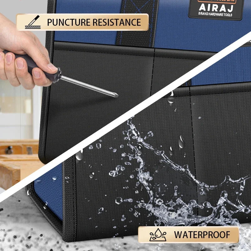AIRAJ Multifunctional Tool Bag Electric tool storage bag for electricians Waterproof Wear-Resistant Large Capacity Hand Bag