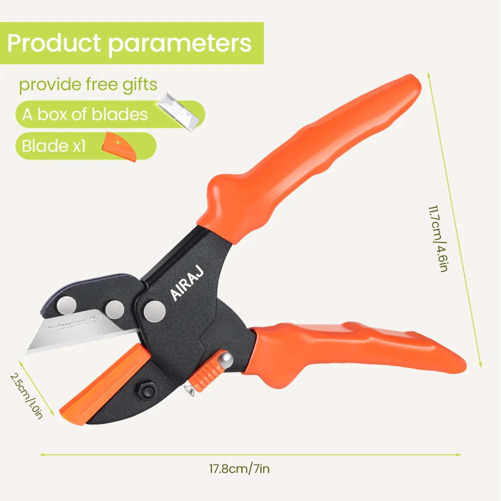 AIRAJ Pruning Shears Full Category, Multi-gear Adjustment Large Opening Super Sharp Manual Trimmer Professional Garden Shears